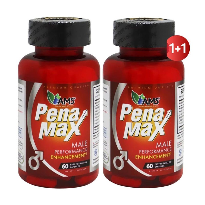AMS PenaMax Men's Performance Enhancer Capsules, Promo Pack of 60 x 2's