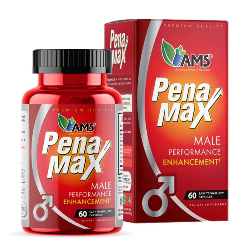 AMS PenaMax Men's Performance Enhancer Capsules, Promo Pack of 60 x 2's