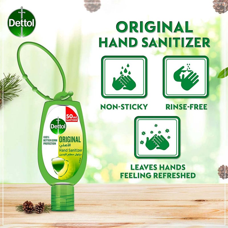 Dettol Original Rinse Free Instant Hand Sanitizer Gel With Jacket 50ml