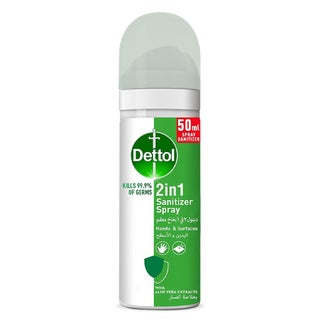 Dettol 2-In-1 Hand & Surface Sanitizer Spray 50 mL