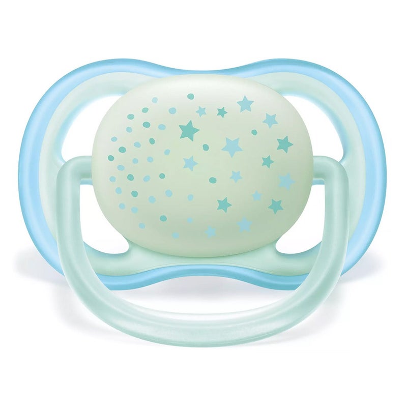 Philips Avent Ultra Air Pacifier Nighttime 0-6M Boy SCF376/11