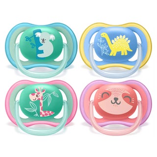 Philips Avent Ultra Air Freeflow Silicone Soother For 18 Month+ Baby Deco, Pack of 2's - Assorted SCF349/10