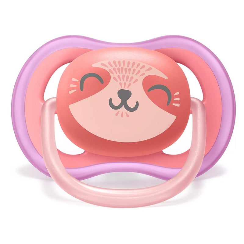 Philips Avent Ultra Air Freeflow Silicone Soother For 18 Month+ Baby Deco, Pack of 2's - Assorted SCF349/10