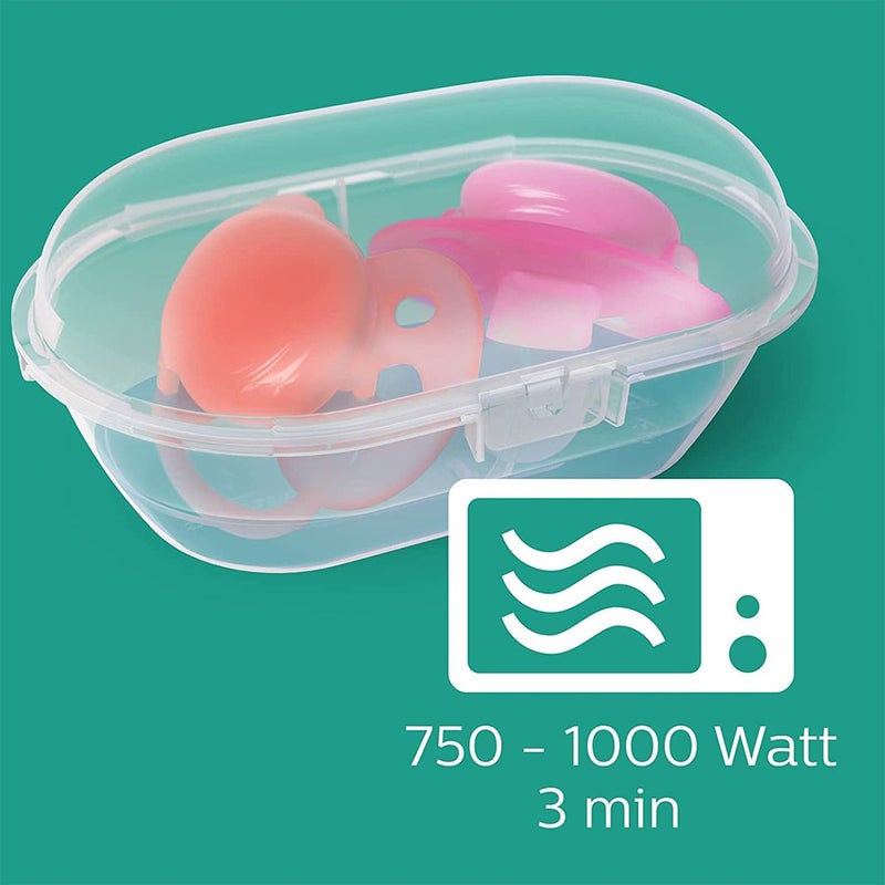 Philips Avent Ultra Soft Soother Deco For 6-18 Months Baby Girl, Pack of 2's