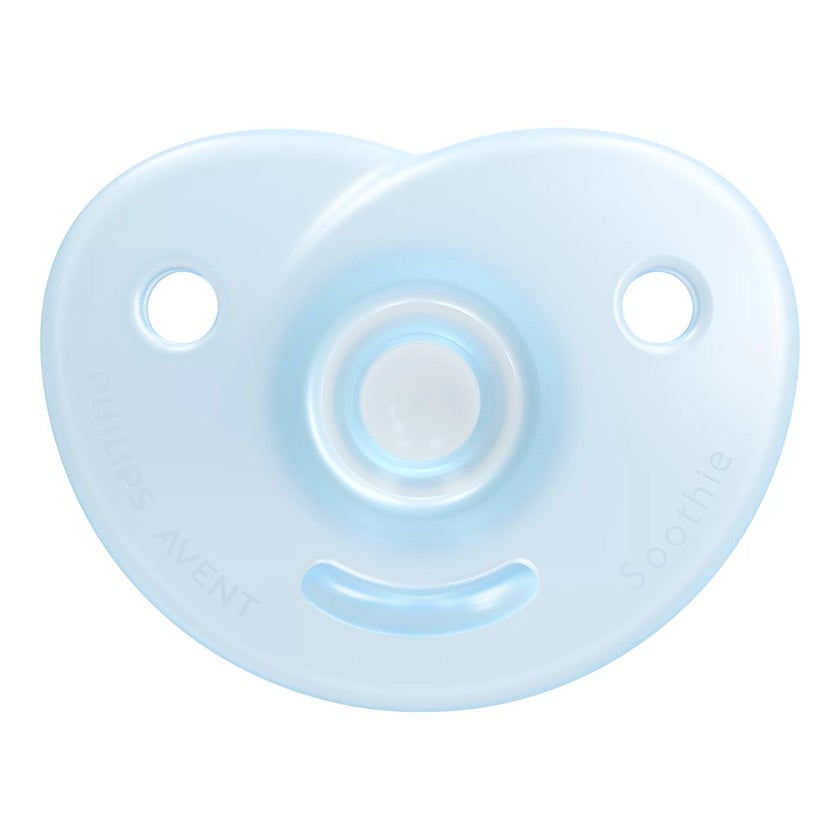 Philips Avent Curved Soothie Silicone Pacifiers For 0-6 Month Baby Mixed, Pack of 2's Assorted SCF099/20