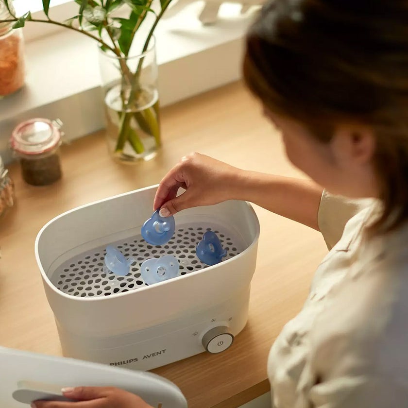 Philips Avent Curved Soothie Silicone Pacifiers For 0-6 Month Baby Mixed, Pack of 2's Assorted SCF099/20