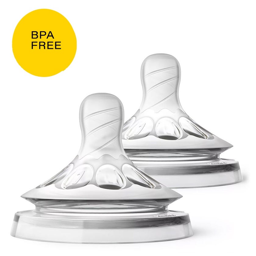 Philips Avent Natural 2.0 Teats For 0 Months+ Baby, Pack of 2's SCF041/27