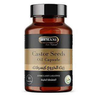 Hemani Castor Oil Laxative Capsules 50's