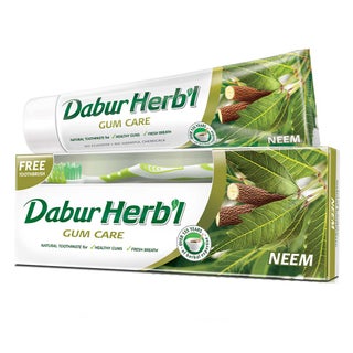 Dabur Herbal Neem Gum Care Toothpaste 150 g + Toothbrush PROMO PACK