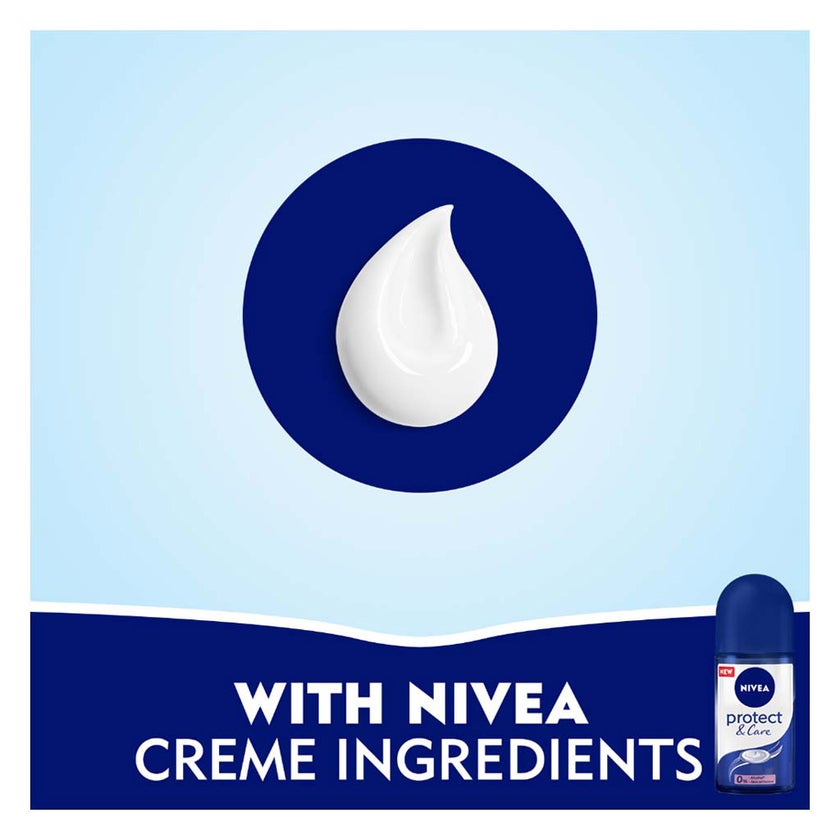 Nivea Protect & Care 48H Antiperspirant Roll On For Women 50ml