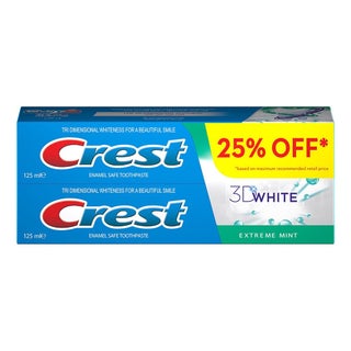 Crest 3D White Extreme Mint Toothpaste 125 mL 2's