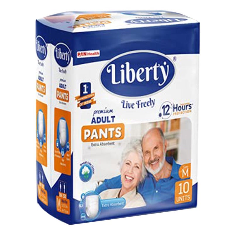 Liberty Premium Pants Adult Diapers Medium 10's