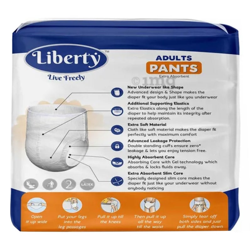 Liberty Premium Pants Adult Diapers Large 10's