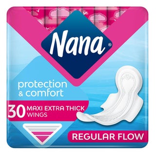 Nana Maxi Extra Thick Sanitary Pad With Wings For Regular Flow 30's 