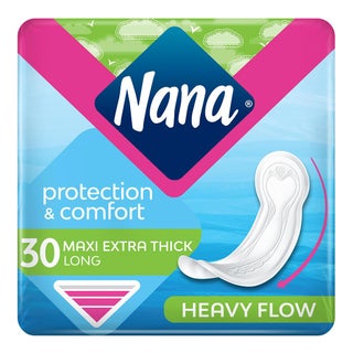 Nana Maxi Extra Thick Long Sanitary Pad With Wings For Heavy Flow 30's 
