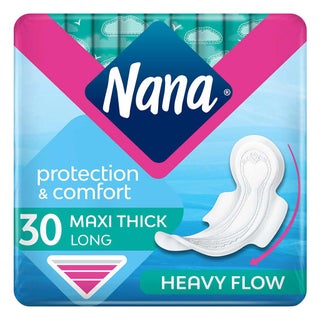 Nana Protection & Comfort Maxi Thick Long Sanitary Pads with Wings For Heavy Flow 30's
