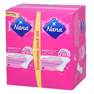 Nana Daily Fresh Duo Normal Pantyliners 64's