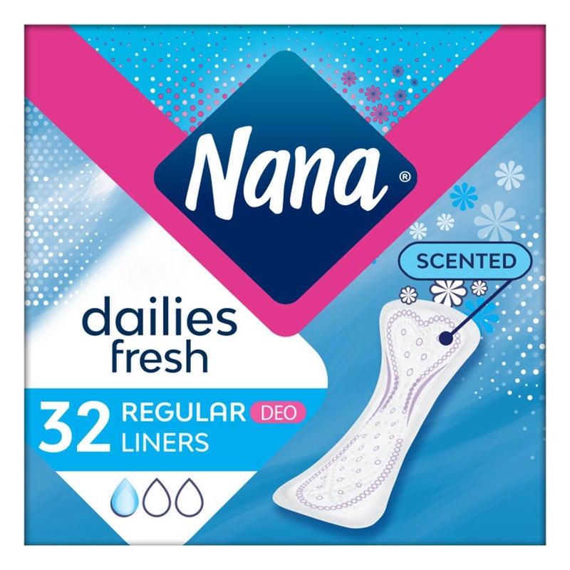 Nana Dailies Fresh Normal Scented Pantyliners 32's
