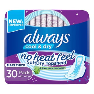 Always Cool & Dry Maxi Thick Sanitary Pads With Wings & Aloe Vera Freshness 30's 4015