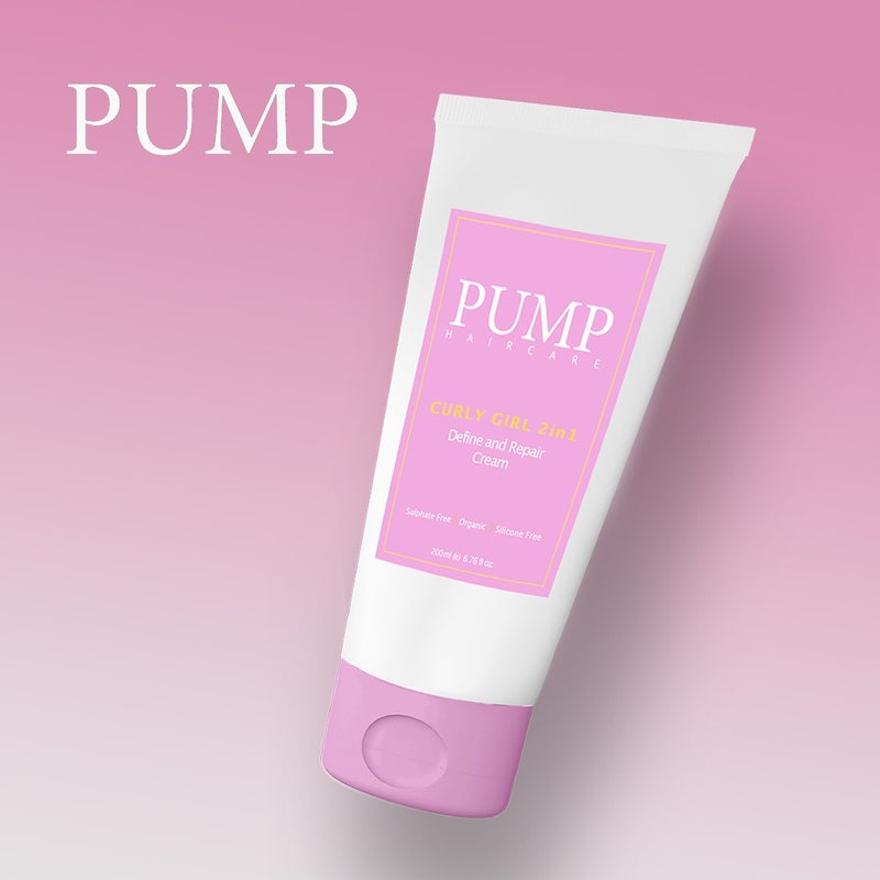 Pump Curly Girl 2-In-1 Define And Repair Cream 200ml