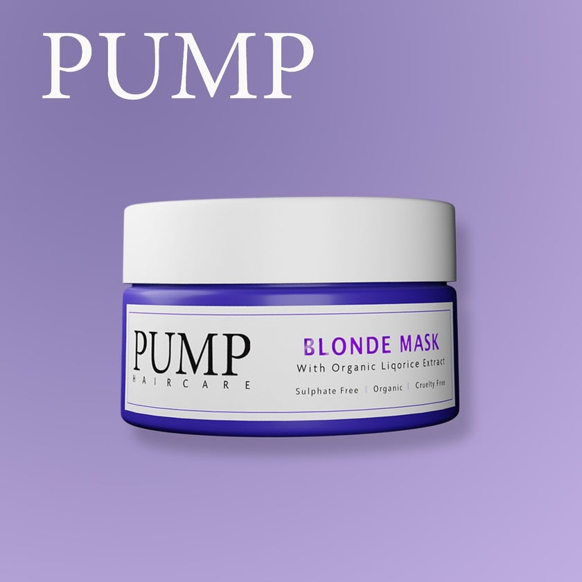Pump Blonde Hair Mask With Organic Liquorice Extract 250ml