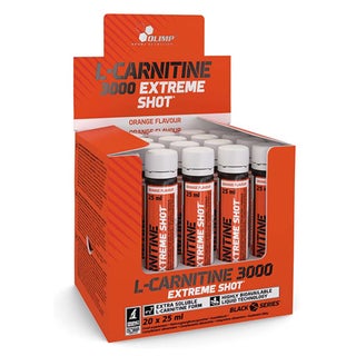 Olimp L-Carnitine 3000 Extreme Energy  25ml Shot Orange, Pack of 20's
