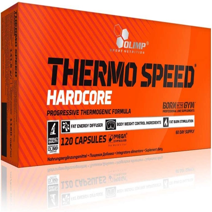 Olimp Thermo Speed Hardcore Mega Capsules For Fat Tissue Reduction 120's
