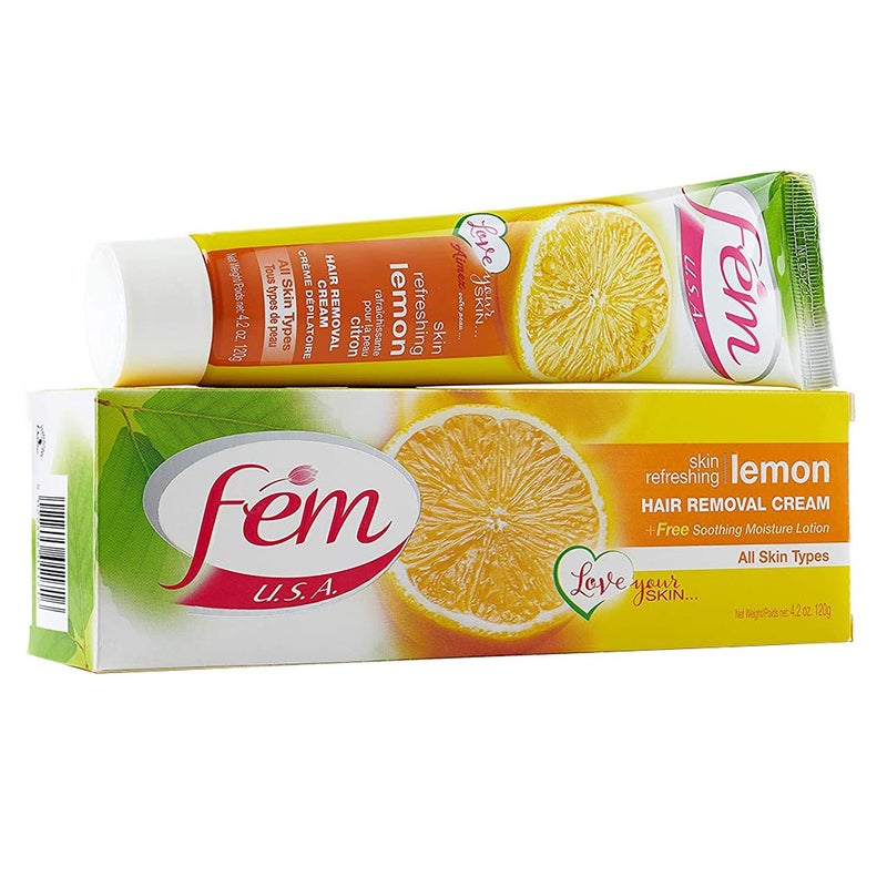 Fem USA Hair Removal Cream Lemon Twin Pack 120 g 2's
