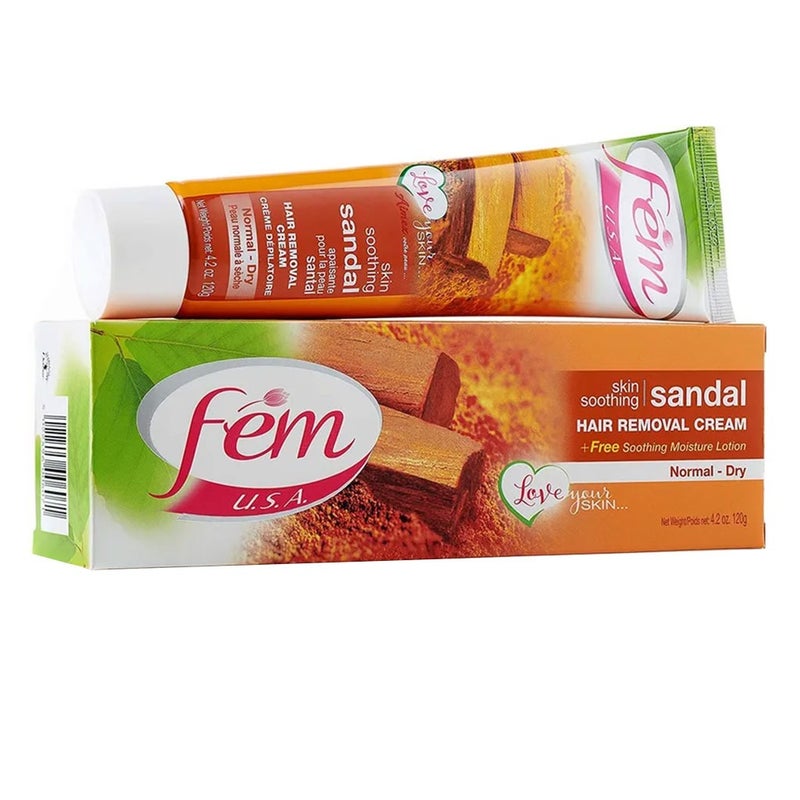 Fem USA Hair Removal Cream Sandal Twin Pack 120 g 2's