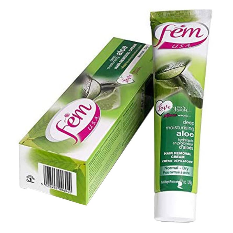 Fem USA Hair Removal Cream Aloe Twin Pack 120 g 2's