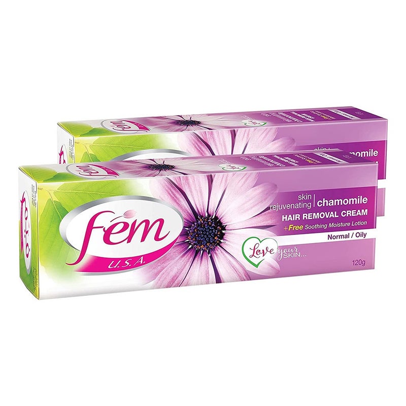 Fem USA Hair Removal Cream Blossom Twin Pack 120 g 2's