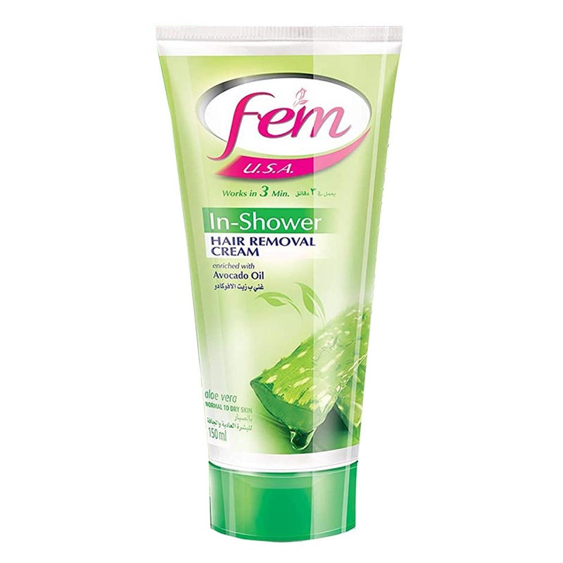 Fem USA In-Shower Hair Removal Cream Aloe Vera 150 mL