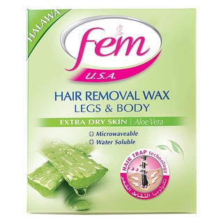 Fem USA Hair Removal Wax Extra Dry Skin Aloe Vera 450 g