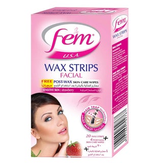 Fem USA Facial Wax Strips Sensitive Skin 20's