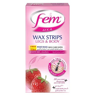 Fem USA Body Wax Strips Sensitive Skin 20's