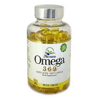 Neocare Omega 3 6 9 Flaxseed Oil, Borage Seed Oil, Fish Oil Supplement Softgels, Pack of 80's