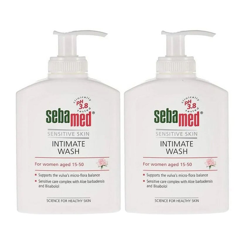 Sebamed Feminine Intimate Wash For sensitive skin PH 3.8 200ml, Pack of 2's