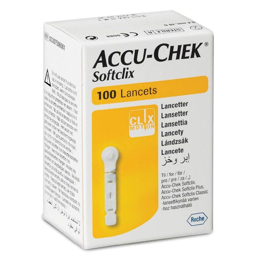 Accu-Chek Instant Blood Sugar Test Strips, Pack of 50's + Lancets - PROMO PACK