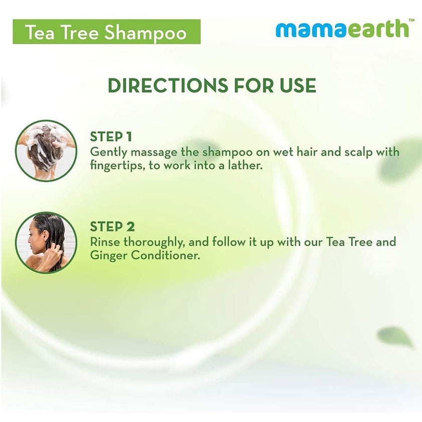 Mamaearth Tea Tree Shampoo For Dandruff Free Hair 250ml