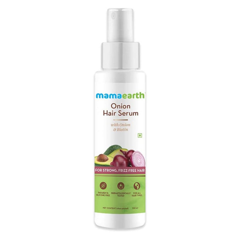 Mamaearth Onion Hair Serum For Strong Frizz-Free Hair 100 mL