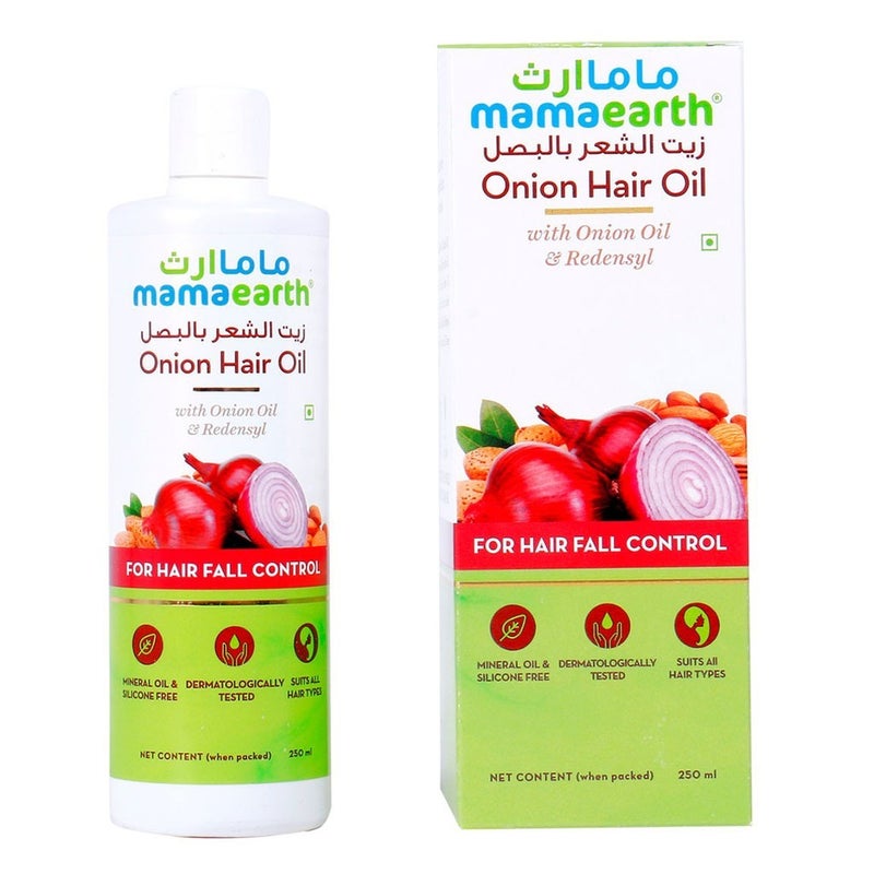 Mamaearth Onion Hair Oil For Hair Fall Control 250 mL