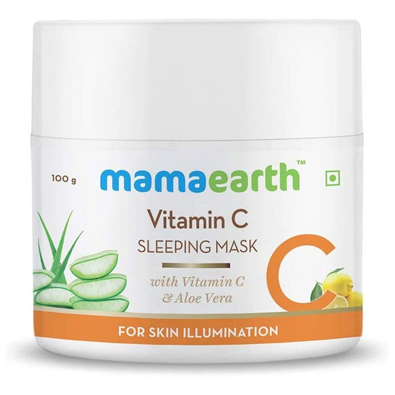 Mamaearth Vitamin C Sleeping Mask With Aloe Vera For Skin Illumination 100 g