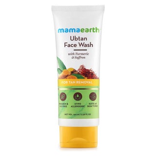 Mamaearth Ubtan Face Wash With Turmeric & Saffron For Tan Removal 100ml