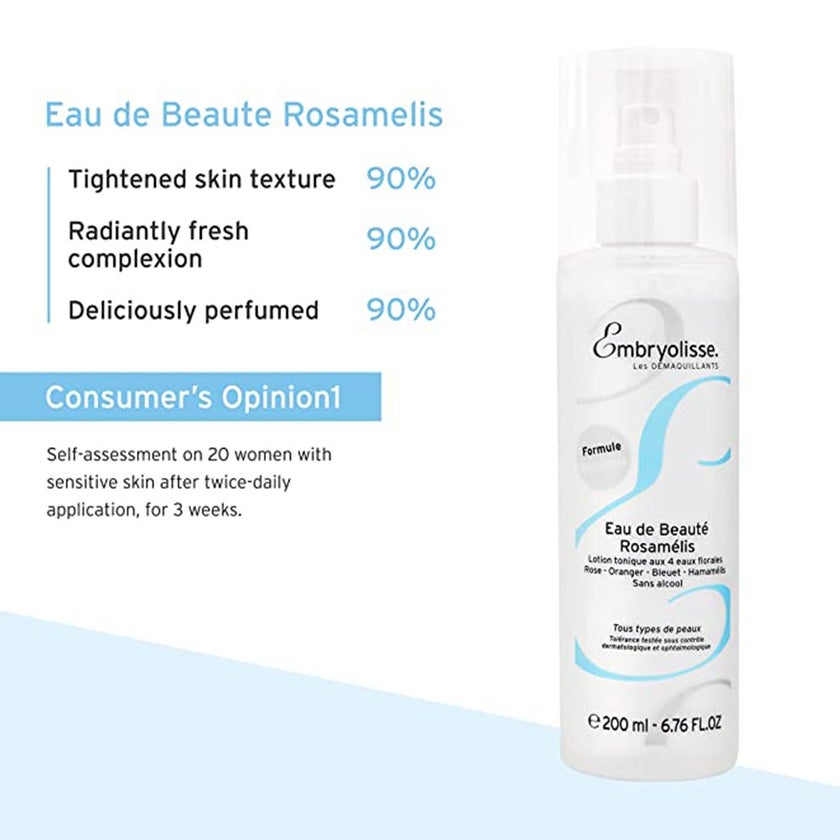 Embryolisse Eau De Beaute Alcohol Free Rosamelis Toner 200ml