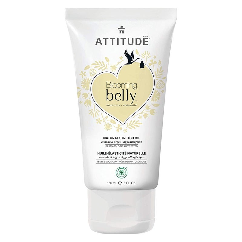 Attitude Blooming Belly Maternity Natural Stretch Oil With Almond And Argan 150ml