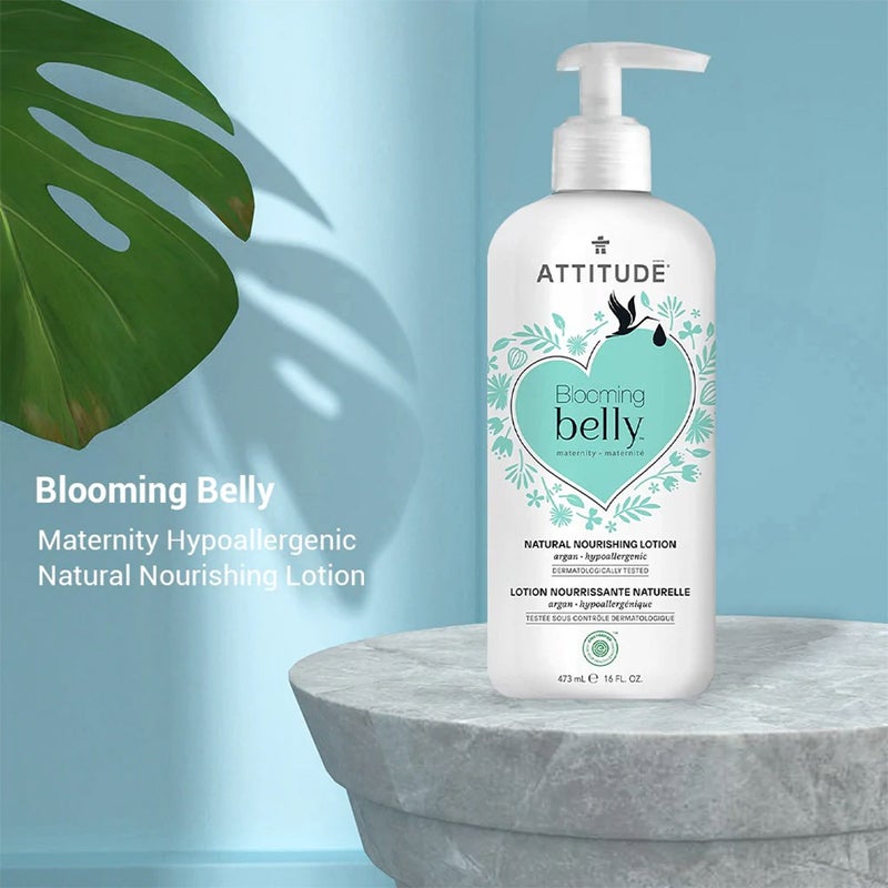 Attitude Blooming Belly Maternity Natural Nourishing Lotion Argan 473ml