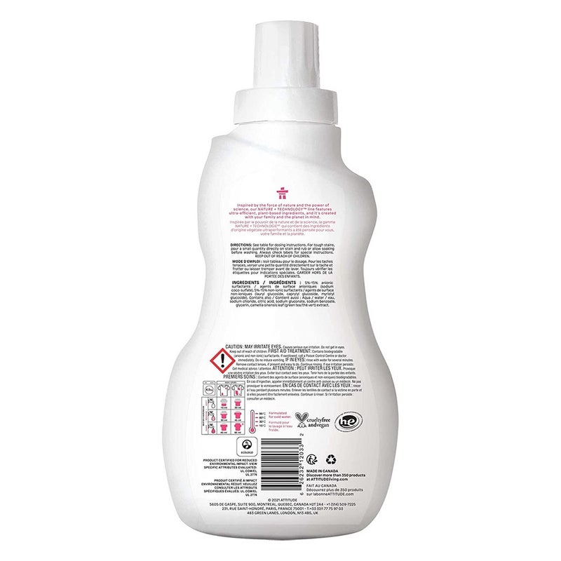 Attitude Little Ones Nature+ Technology 35 Loads Extra Gentle Unscented baby’s Laundry Detergent 1050ml