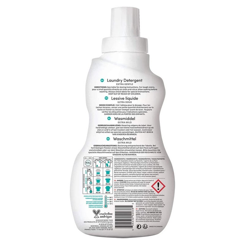 Attitude Little Ones Nature+ Technology Laundry Detergent 35 Loads Pear Nectar 1050 mL