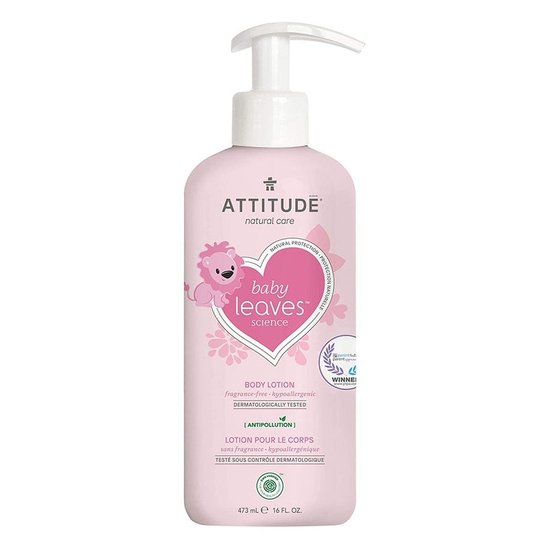 Attitude Natural Care Baby Leaves Science Body Lotion Fragrance Free for Babies 473ml