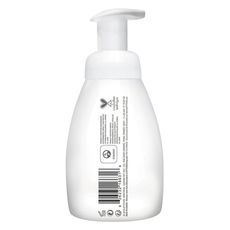 Attitude Natural Care Baby Leaves Science Antipollution 2-In-1 Hair And Body Foaming Wash Orange And Pomegranate 295ml